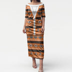 Tigers Rugby Christmas Puletasi Aboriginal Seamless Cardigan Inspired