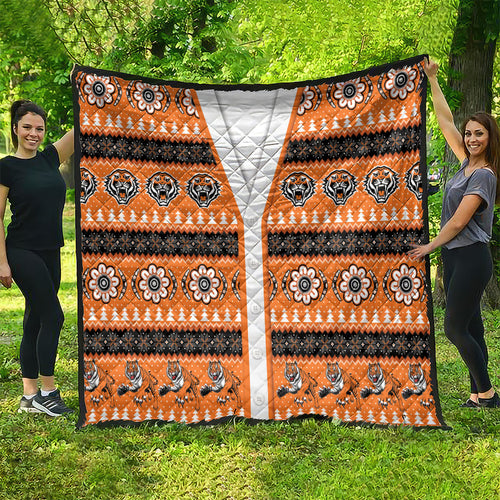 Tigers Rugby Christmas Quilt Aboriginal Seamless Cardigan Inspired
