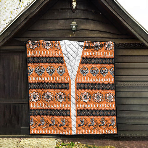 Tigers Rugby Christmas Quilt Aboriginal Seamless Cardigan Inspired