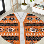 Tigers Rugby Christmas Round Carpet Aboriginal Seamless Cardigan Inspired