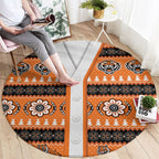 Tigers Rugby Christmas Round Carpet Aboriginal Seamless Cardigan Inspired