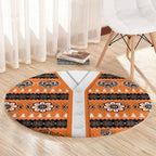 Tigers Rugby Christmas Round Carpet Aboriginal Seamless Cardigan Inspired