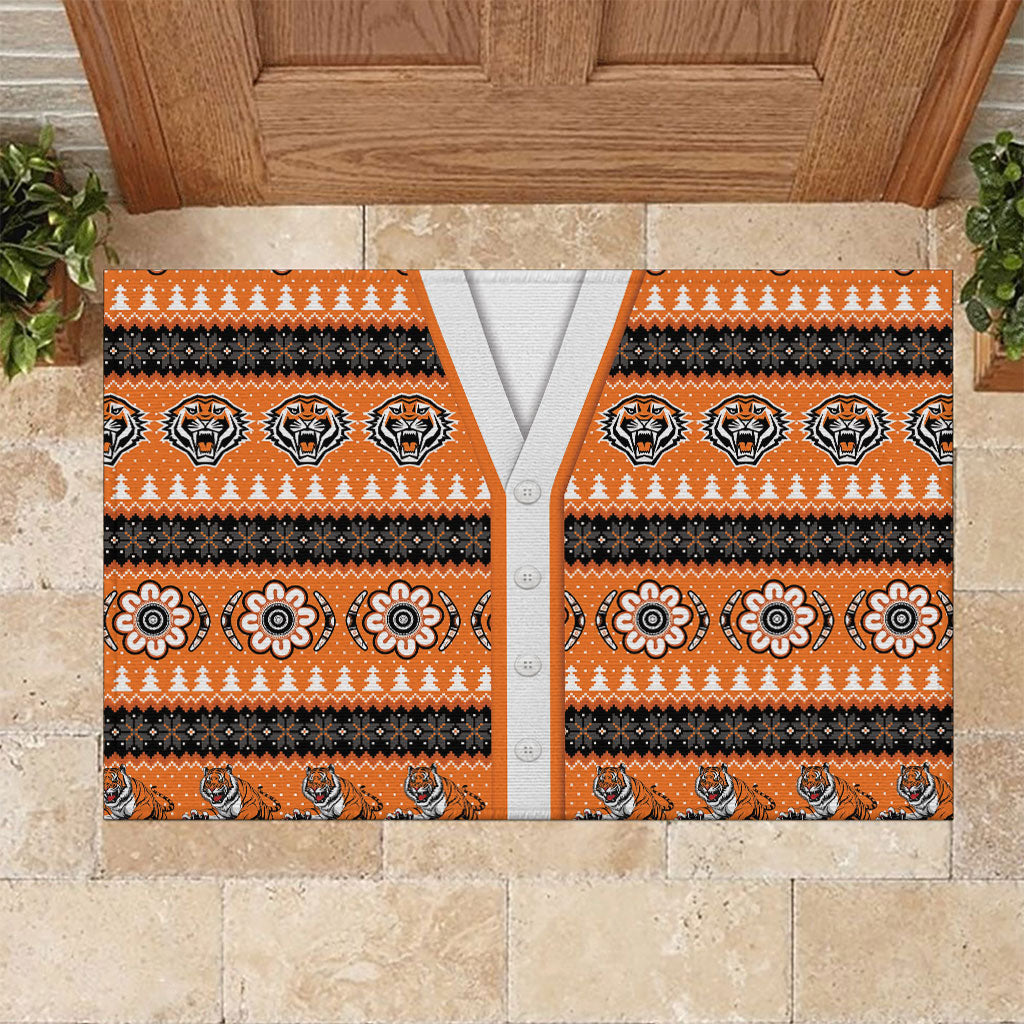 Tigers Rugby Christmas Rubber Doormat Aboriginal Seamless Cardigan Inspired
