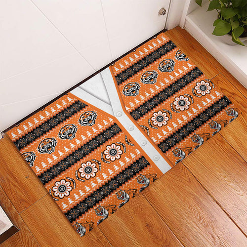 Tigers Rugby Christmas Rubber Doormat Aboriginal Seamless Cardigan Inspired