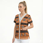 Tigers Rugby Christmas Scrub Top Aboriginal Seamless Cardigan Inspired