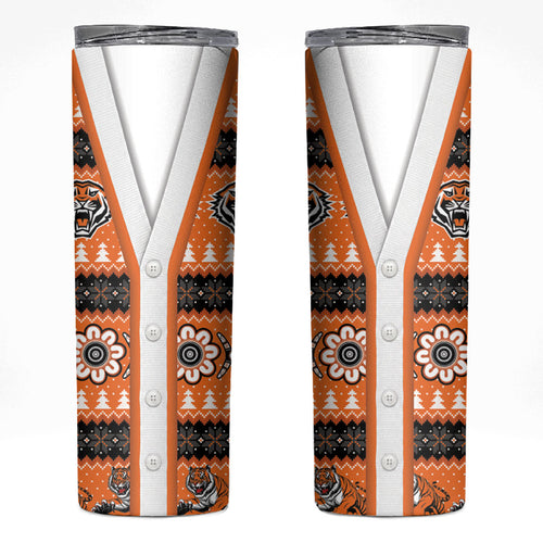 Tigers Rugby Christmas Skinny Tumbler Aboriginal Seamless Cardigan Inspired