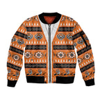 Tigers Rugby Christmas Sleeve Zip Bomber Jacket Aboriginal Seamless Cardigan Inspired