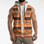 Tigers Rugby Christmas Sleeveless Hoodie Aboriginal Seamless Cardigan Inspired