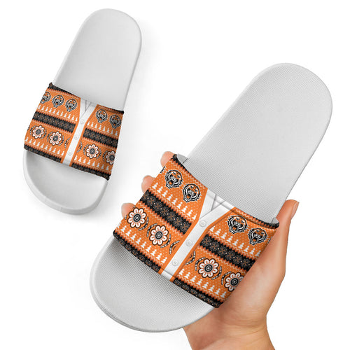 Tigers Rugby Christmas Slide Sandals Aboriginal Seamless Cardigan Inspired