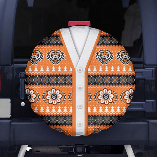 Tigers Rugby Christmas Spare Tire Cover Aboriginal Seamless Cardigan Inspired