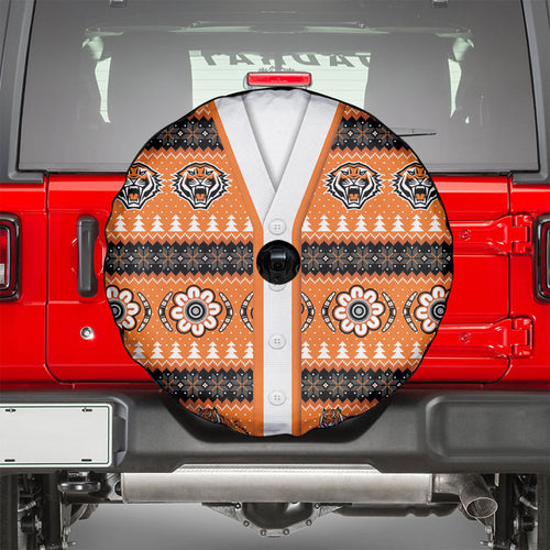 Tigers Rugby Christmas Spare Tire Cover Aboriginal Seamless Cardigan Inspired