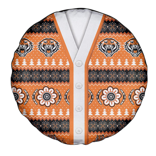 Tigers Rugby Christmas Spare Tire Cover Aboriginal Seamless Cardigan Inspired