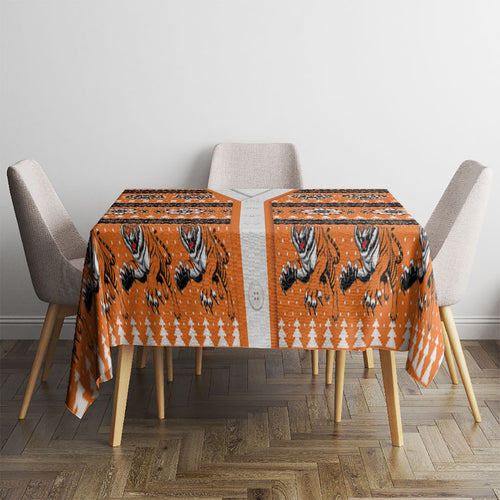 Tigers Rugby Christmas Tablecloth Aboriginal Seamless Cardigan Inspired