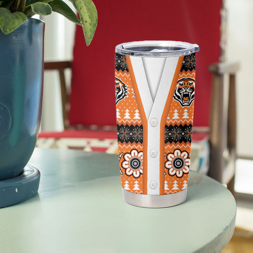 Tigers Rugby Christmas Tumbler Cup Aboriginal Seamless Cardigan Inspired