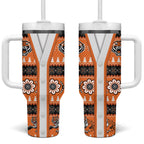 Tigers Rugby Christmas Tumbler With Handle Aboriginal Seamless Cardigan Inspired