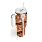 Tigers Rugby Christmas Tumbler With Handle Aboriginal Seamless Cardigan Inspired