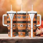 Tigers Rugby Christmas Tumbler With Handle Aboriginal Seamless Cardigan Inspired