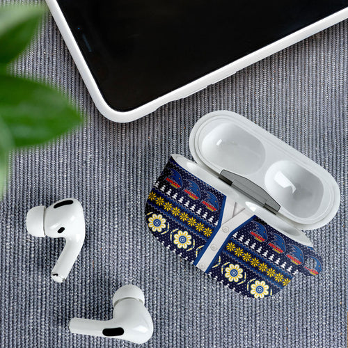 Adelaide Crows Football Christmas AirPods Case Aboriginal Seamless Cardigan Inspired