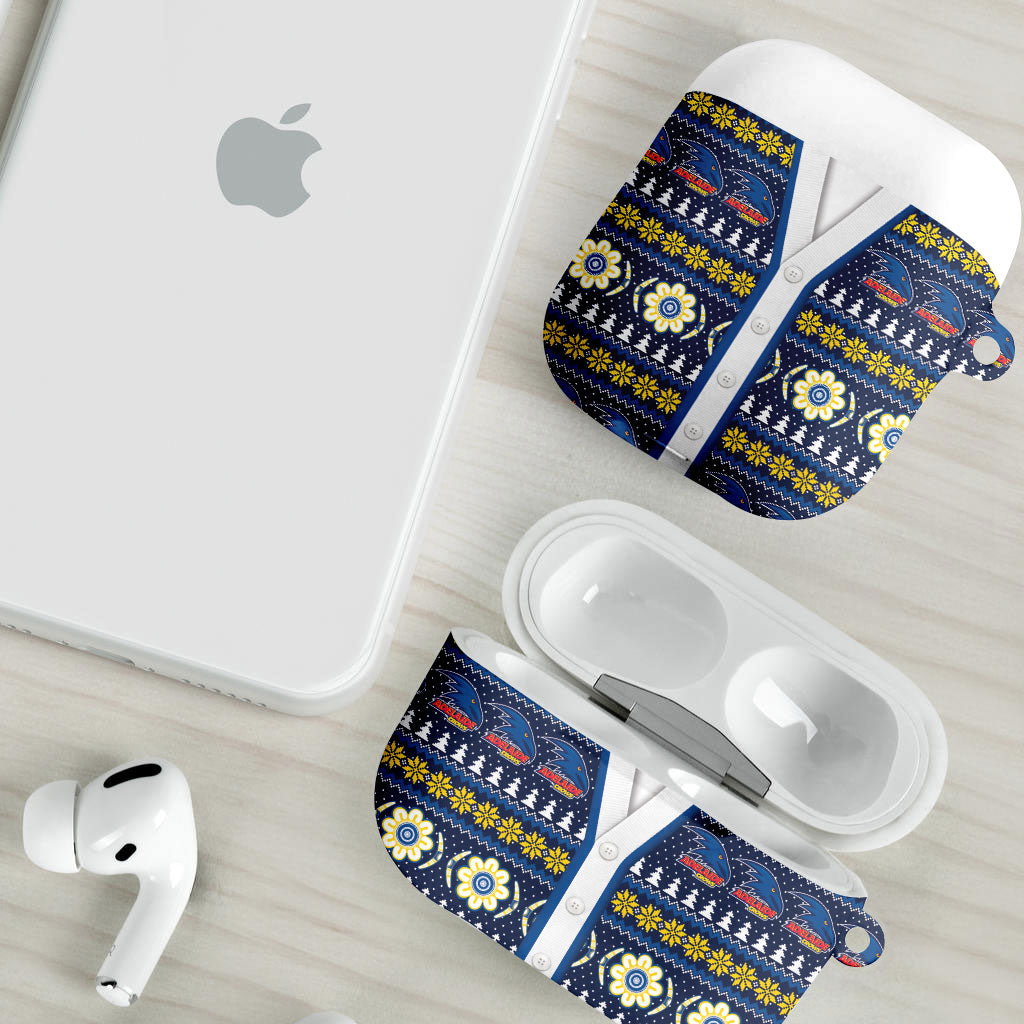 Adelaide Crows Football Christmas AirPods Case Aboriginal Seamless Cardigan Inspired