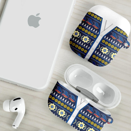 Adelaide Crows Football Christmas AirPods Case Aboriginal Seamless Cardigan Inspired
