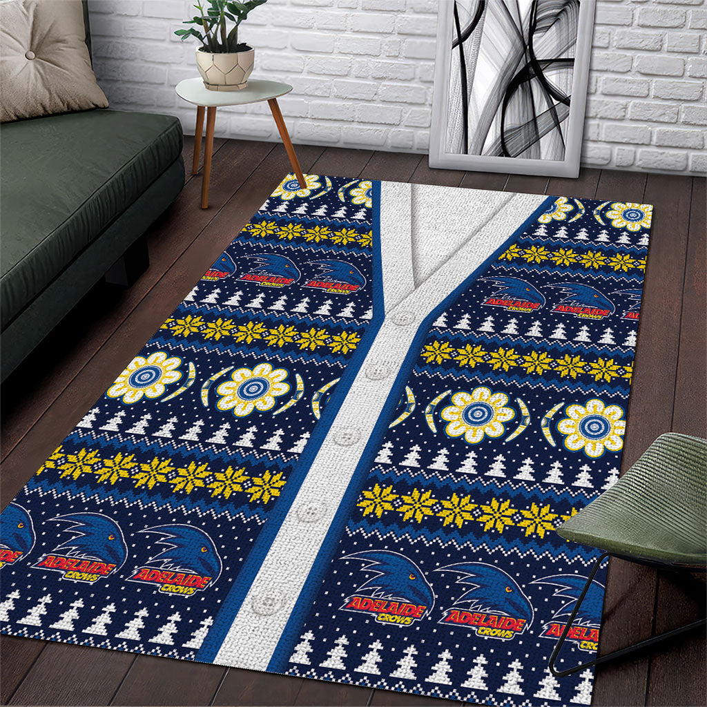 Adelaide Crows Football Christmas Area Rug Aboriginal Seamless Cardigan Inspired