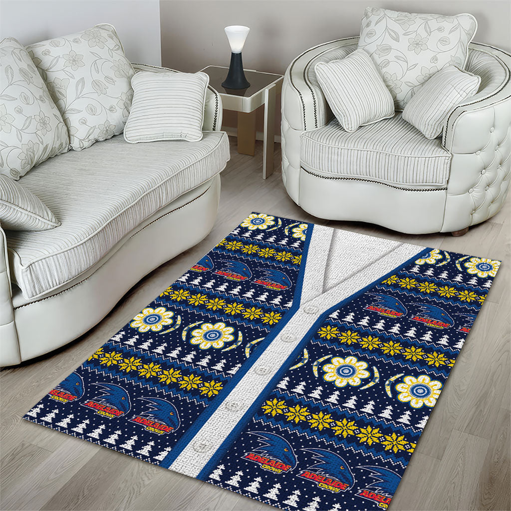 Adelaide Crows Football Christmas Area Rug Aboriginal Seamless Cardigan Inspired