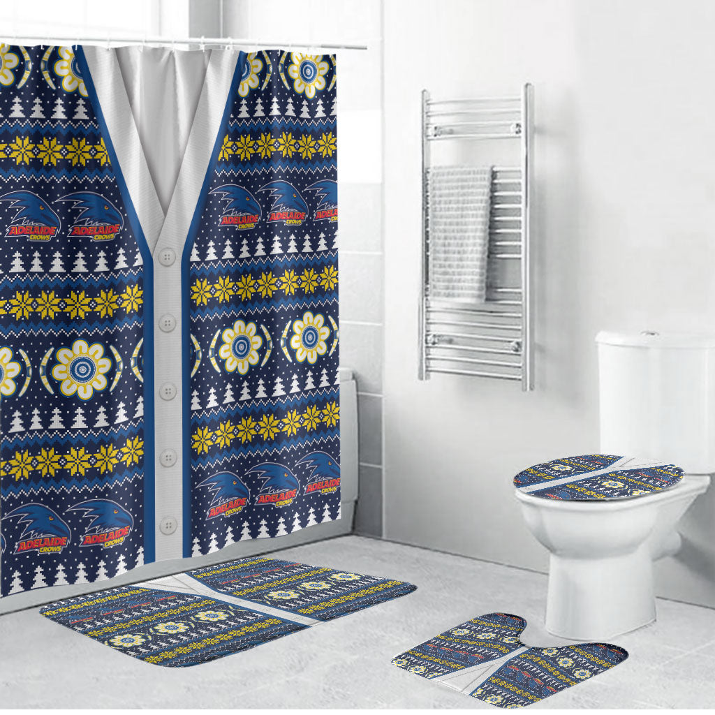 Adelaide Crows Football Christmas Bathroom Set Aboriginal Seamless Cardigan Inspired