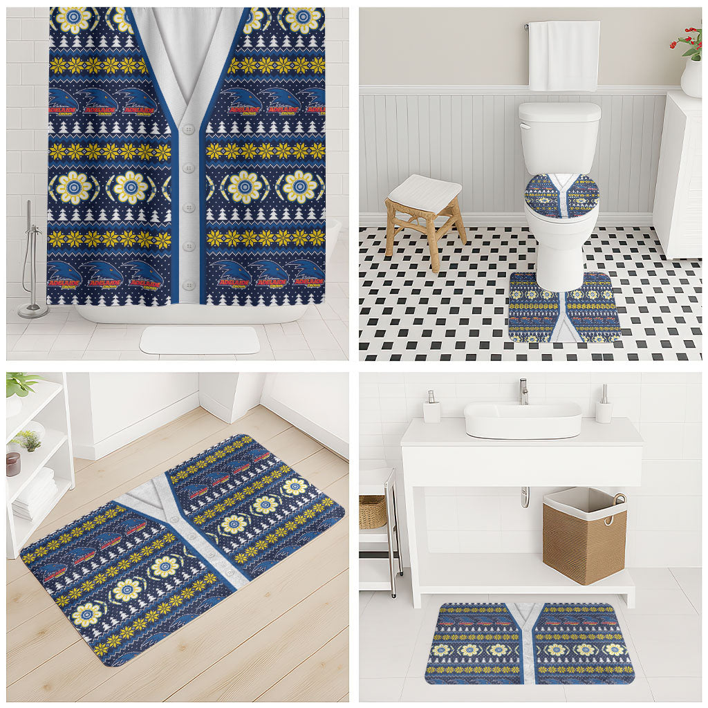 Adelaide Crows Football Christmas Bathroom Set Aboriginal Seamless Cardigan Inspired