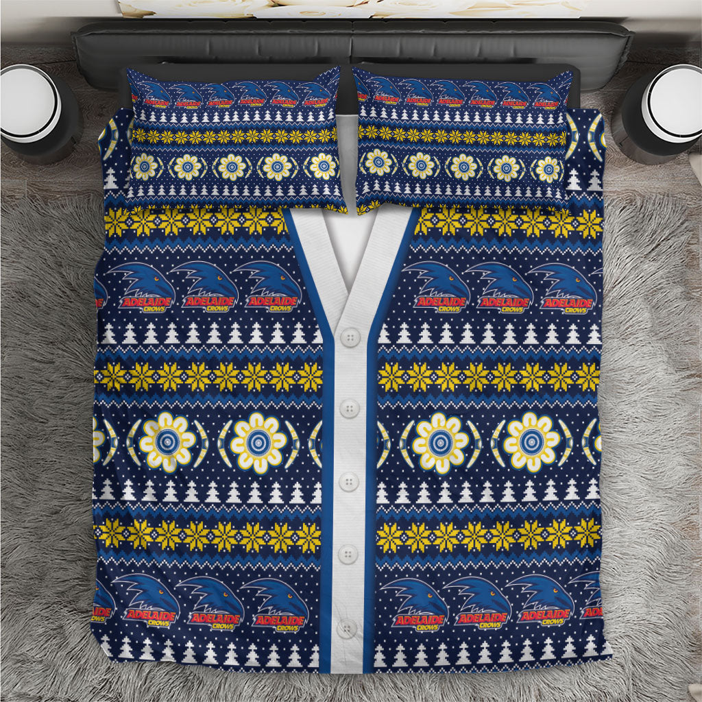 Adelaide Crows Football Christmas Bedding Set Aboriginal Seamless Cardigan Inspired
