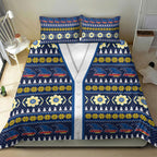 Adelaide Crows Football Christmas Bedding Set Aboriginal Seamless Cardigan Inspired