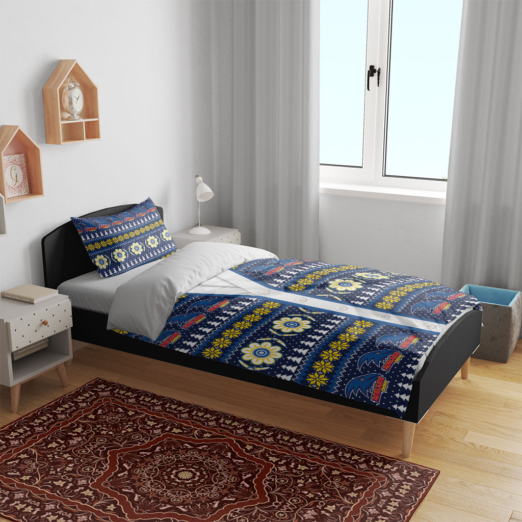 Adelaide Crows Football Christmas Bedding Set Aboriginal Seamless Cardigan Inspired