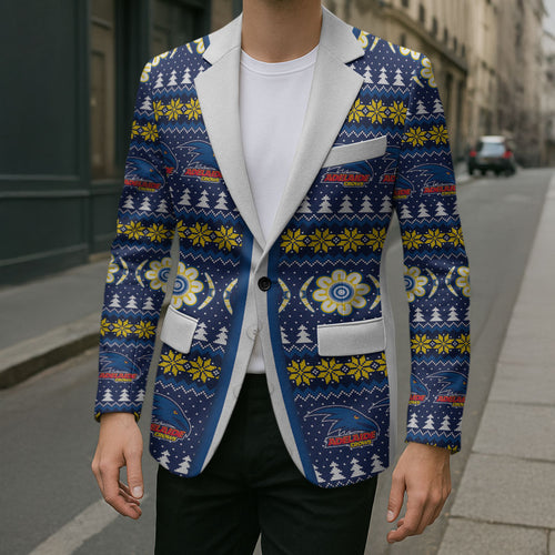 Adelaide Crows Football Christmas Blazer Aboriginal Seamless Cardigan Inspired