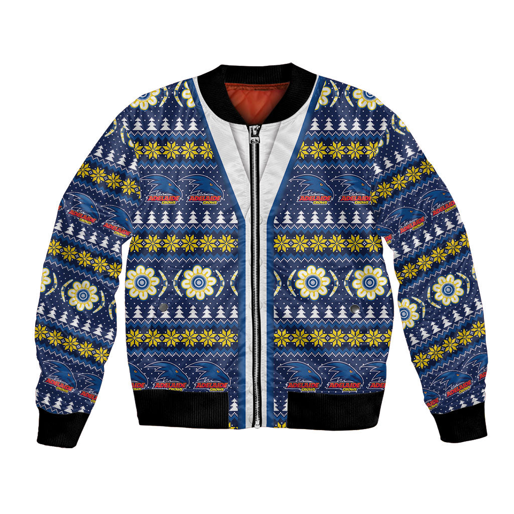 Adelaide Crows Football Christmas Bomber Jacket Aboriginal Seamless Cardigan Inspired