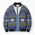 Adelaide Crows Football Christmas Bomber Puffer Jacket Aboriginal Seamless Cardigan Inspired
