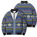 Adelaide Crows Football Christmas Bomber Puffer Jacket Aboriginal Seamless Cardigan Inspired