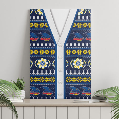 Adelaide Crows Football Christmas Canvas Wall Art Aboriginal Seamless Cardigan Inspired
