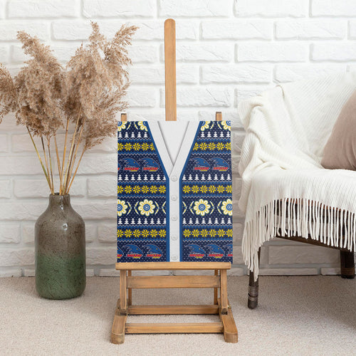 Adelaide Crows Football Christmas Canvas Wall Art Aboriginal Seamless Cardigan Inspired