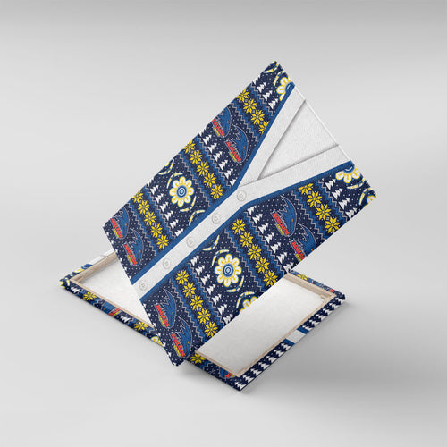Adelaide Crows Football Christmas Canvas Wall Art Aboriginal Seamless Cardigan Inspired