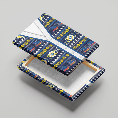 Adelaide Crows Football Christmas Canvas Wall Art Aboriginal Seamless Cardigan Inspired