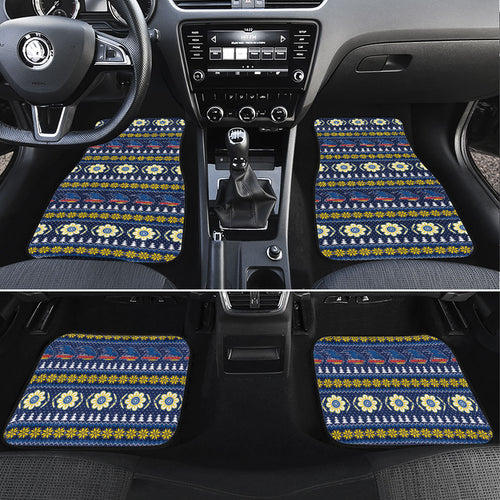 Adelaide Crows Football Christmas Car Mats Aboriginal Seamless Cardigan Inspired