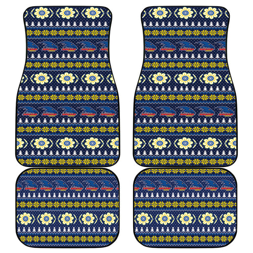 Adelaide Crows Football Christmas Car Mats Aboriginal Seamless Cardigan Inspired