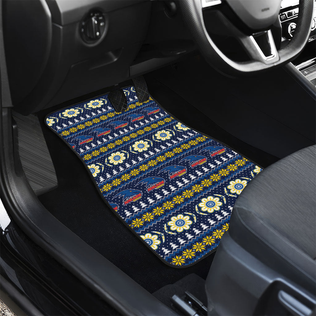 Adelaide Crows Football Christmas Car Mats Aboriginal Seamless Cardigan Inspired