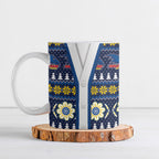 Adelaide Crows Football Christmas Ceramic Mug Aboriginal Seamless Cardigan Inspired