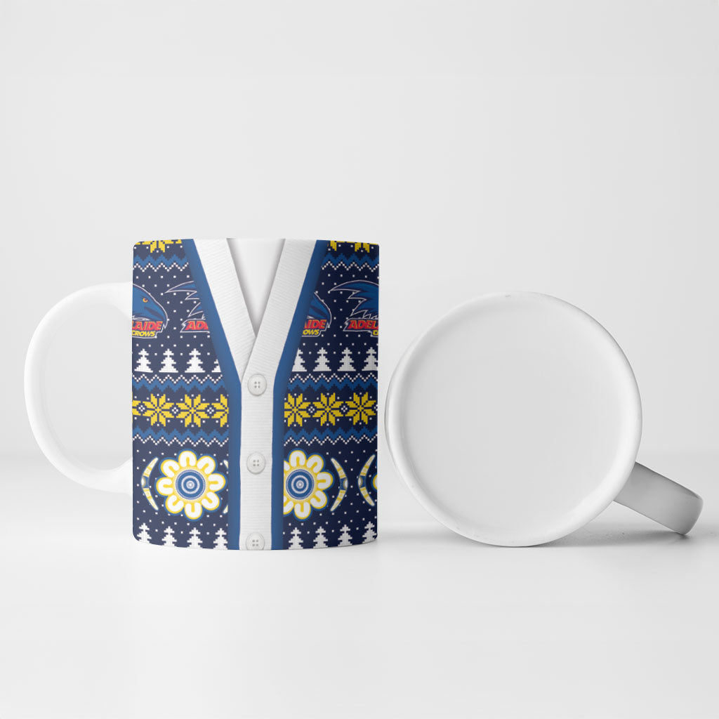 Adelaide Crows Football Christmas Ceramic Mug Aboriginal Seamless Cardigan Inspired