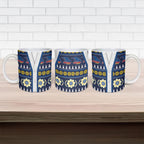 Adelaide Crows Football Christmas Ceramic Mug Aboriginal Seamless Cardigan Inspired