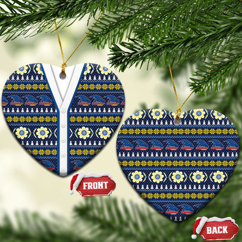 Adelaide Crows Football Christmas Ceramic Ornament Aboriginal Seamless Cardigan Inspired