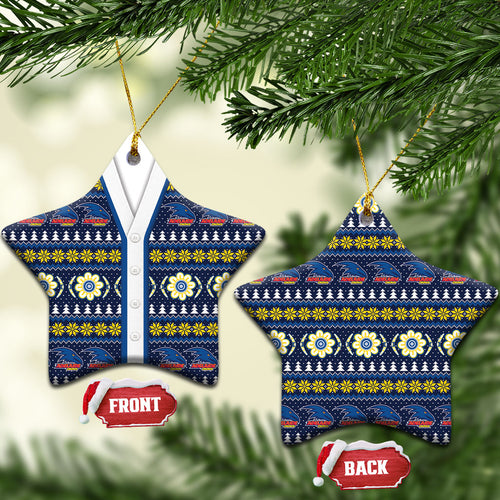 Adelaide Crows Football Christmas Ceramic Ornament Aboriginal Seamless Cardigan Inspired