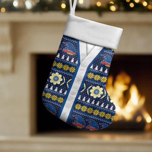 Adelaide Crows Football Christmas Stocking Aboriginal Seamless Cardigan Inspired
