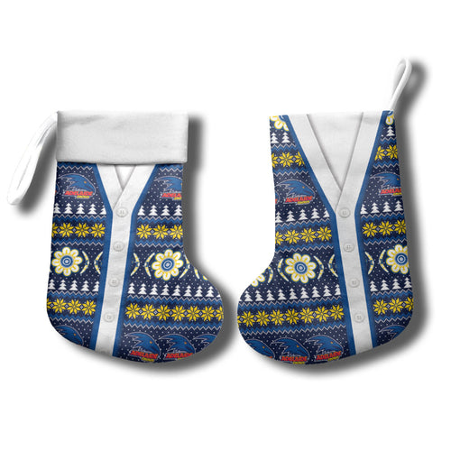 Adelaide Crows Football Christmas Stocking Aboriginal Seamless Cardigan Inspired