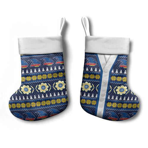 Adelaide Crows Football Christmas Stocking Aboriginal Seamless Cardigan Inspired